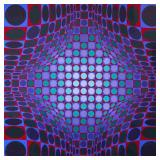 Victor Vasarely Pencil Signed Serigraph