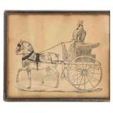 Framed Richard Dighton Coach Print