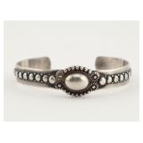 Sterling Silver Navajo Style Cuff Bracelet