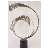 Abstract Looping Metal Sculpture