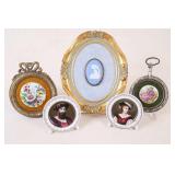 Group of 5 Framed Porcelain Plaques