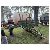 Poly Sprayer tank on running gear 500 gallon