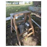 Step ladder and small heater