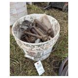 Bucket of pins and nails
