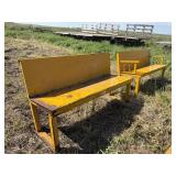 Pair of metal benches