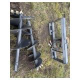 Skidloader post hole digger