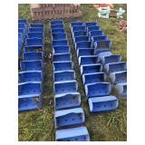 (4) rows of elevator cups