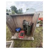 Chain, grinder and generator in cart