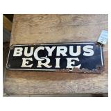 Bucyrus Erie Sign