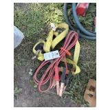 Jumper cables and strap