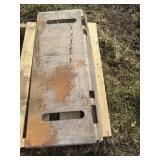 Skidloader plate