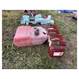 Gas tank and acetone cans
