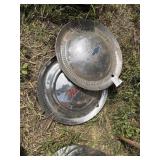 Chevy and Nash hubcaps