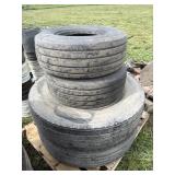 (2) 11L-15 and (2) 11R24.5 tires