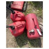 Gas cans and air tank