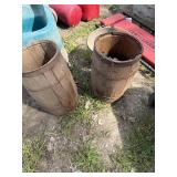 Nail kegs, pail and egg basket