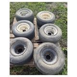 (6) golf cart tires