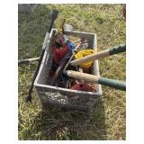 Tools, pruner, tire iron, etc