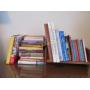 vintage books w wood book holder assorted