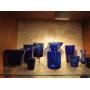 assorted blue glasssware vases beautiful