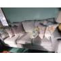 beautiful 3 cushion sofa w accessory pillows