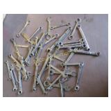 assorted small wrenches