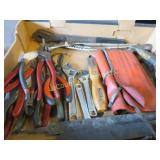 assorted wrenches many, files hammer more