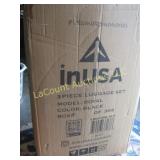 set of 3 black suitcases nesting new in box