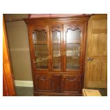 vintage hutch curio cabinet
