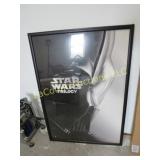 framed Star Wars Trilogy poster
