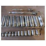 Snap On socket sets 1/2" & 3/8"