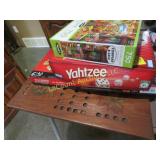 Game Night! marble board yahtzee scrabble puzzle