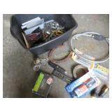 gas line utility knife level shorty screw driver