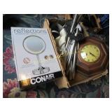 Conair makeup mirror clock wind chime misc