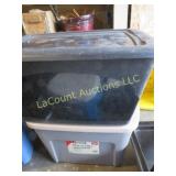 2 empty totes storage bibs