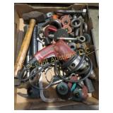 drill O hooks chain assorted tools
