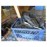 crate assorted  grilling tools duffle bag
