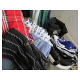 assorted scarves jacket bag fabric