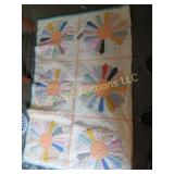 vintage pieced hand stitched quilt