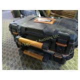 2 Ridgid connecting tool storage boxes w contents
