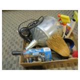 huge funnel hair dryer wisk broom folding shovel
