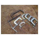 assorted C clamps