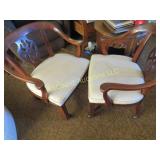 pr vintage side chairs upholstered seats