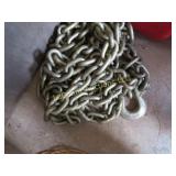 large heavy chain w hooks on both ends