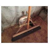 push broom w hand broom & dust pan rake head