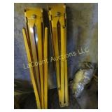 pair folding saw horse material stands