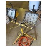 work light on stand