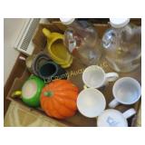 frankoma duck planter pumpkin jar A & W jugs