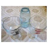 huge shakeys pizza goblet brat bray canning jar