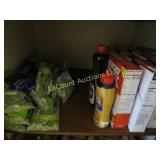 bottom shelf dry split peas pancake mix